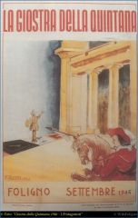 La prima locandina della Giostra