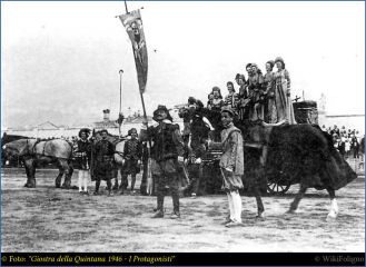 Messer GianLivio Sorbi con il Palio